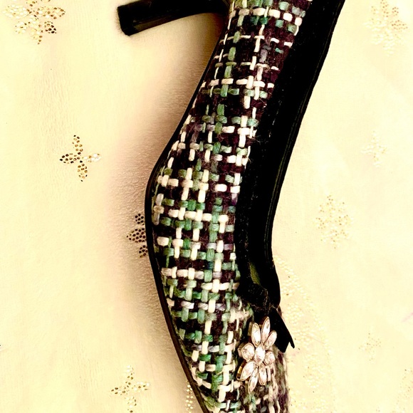 Highlights navy blue, white and light blue heals - Picture 3 of 4